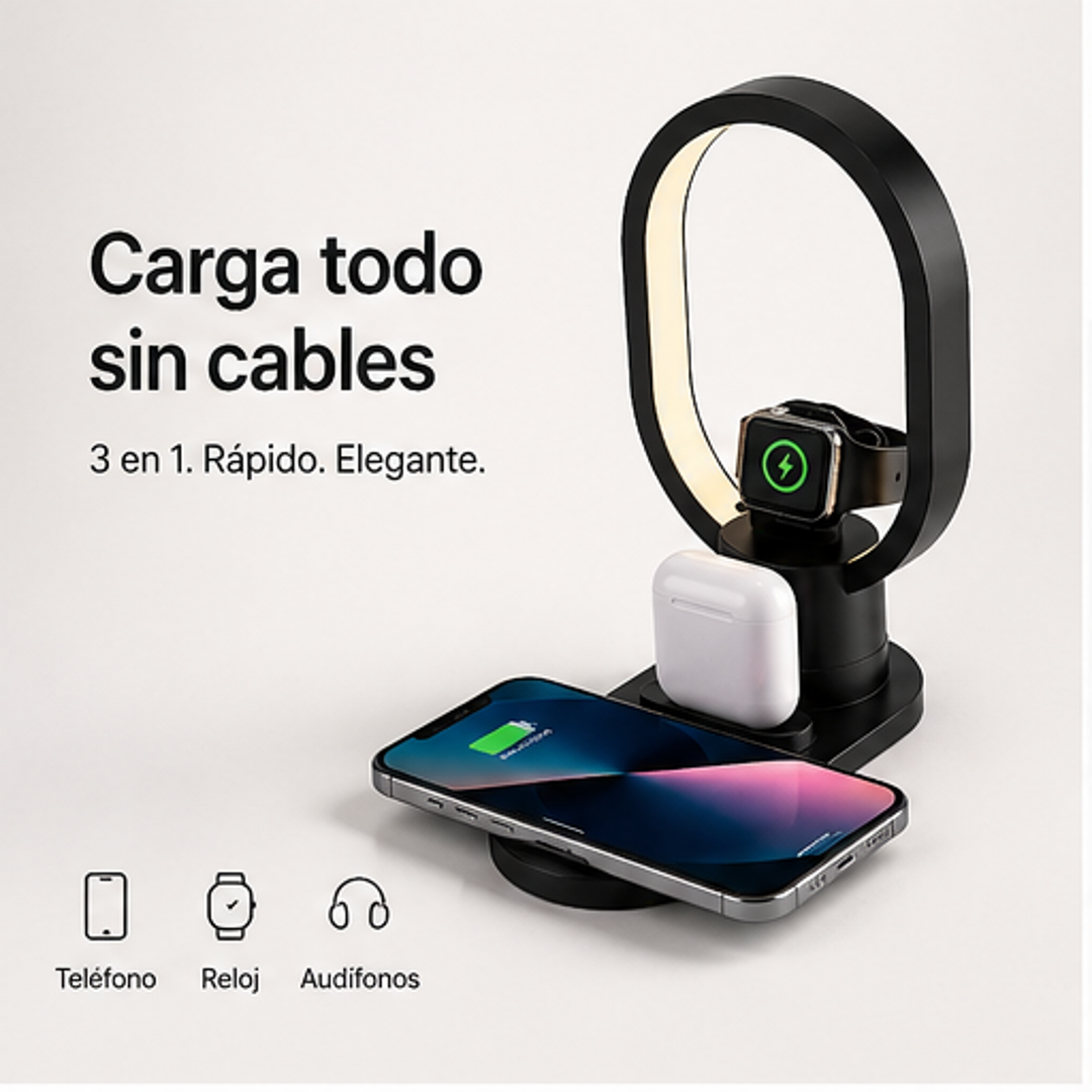 ZenCharge-Carga 4 En 1-“Olvídate del desorden. Carga todo en un solo lugar.”