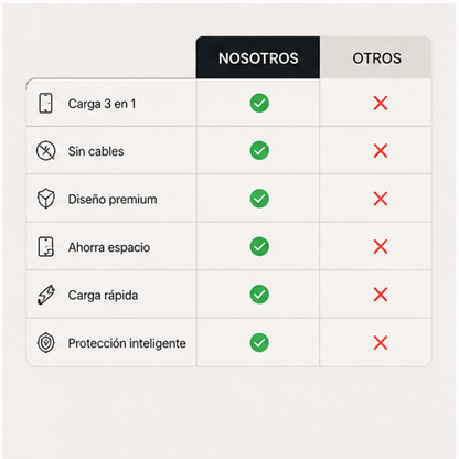 ZenCharge-Carga 4 En 1-“Olvídate del desorden. Carga todo en un solo lugar.”
