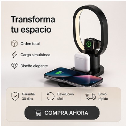 ZenCharge-Carga 4 En 1-“Olvídate del desorden. Carga todo en un solo lugar.”